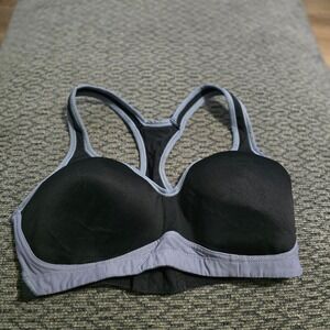 C9 Champion Sports Bra Medium Black Grey Good High‎ Impact Underwire Racerback